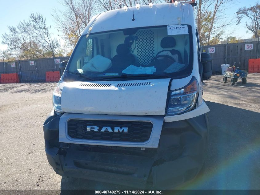 2021 Ram Promaster 2500 High Roof 159 Wb VIN: 3C6LRVDG2ME522835 Lot: 40749279