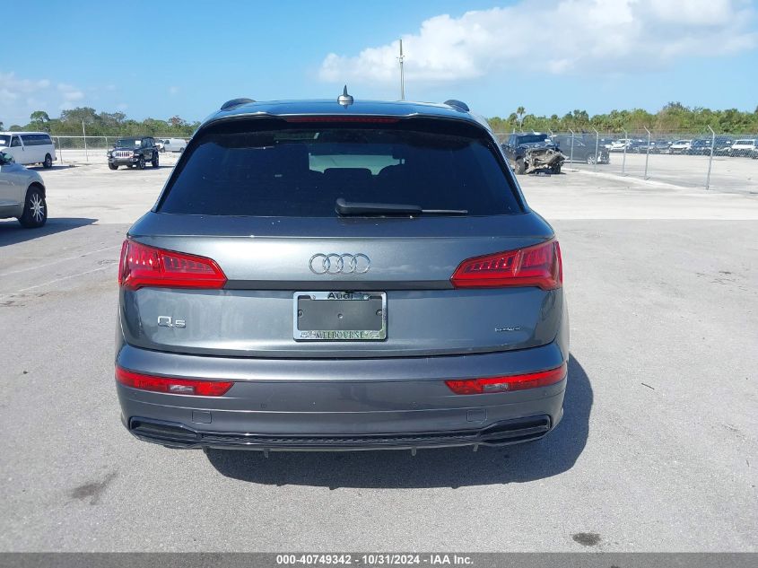 2020 Audi Q5 Titanium Premium Plus 45 Tfsi Quattro S Tronic VIN: WA1ENAFYXL2096037 Lot: 40749342