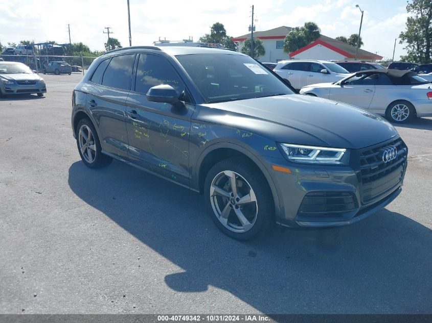 2020 Audi Q5 Titanium Premium Plus 45 Tfsi Quattro S Tronic VIN: WA1ENAFYXL2096037 Lot: 40749342