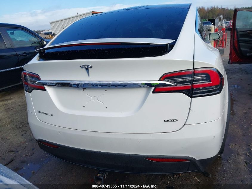 2016 Tesla Model X 60D/70D/75D/90D/P100D VIN: 5YJXCBE26GF007820 Lot: 40749355