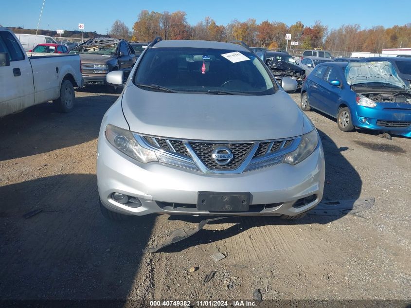 2013 Nissan Murano Sv VIN: JN8AZ1MW2DW322032 Lot: 40749382