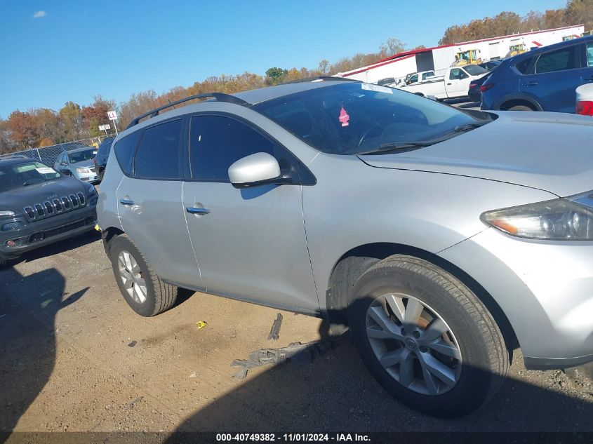 2013 Nissan Murano Sv VIN: JN8AZ1MW2DW322032 Lot: 40749382