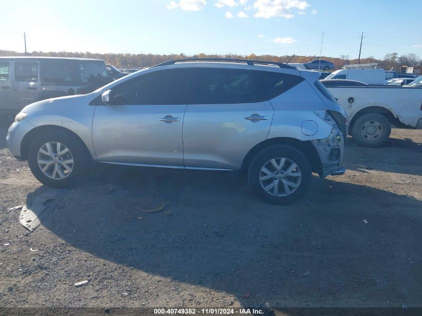 2013 Nissan Murano Sv VIN: JN8AZ1MW2DW322032 Lot: 40749382