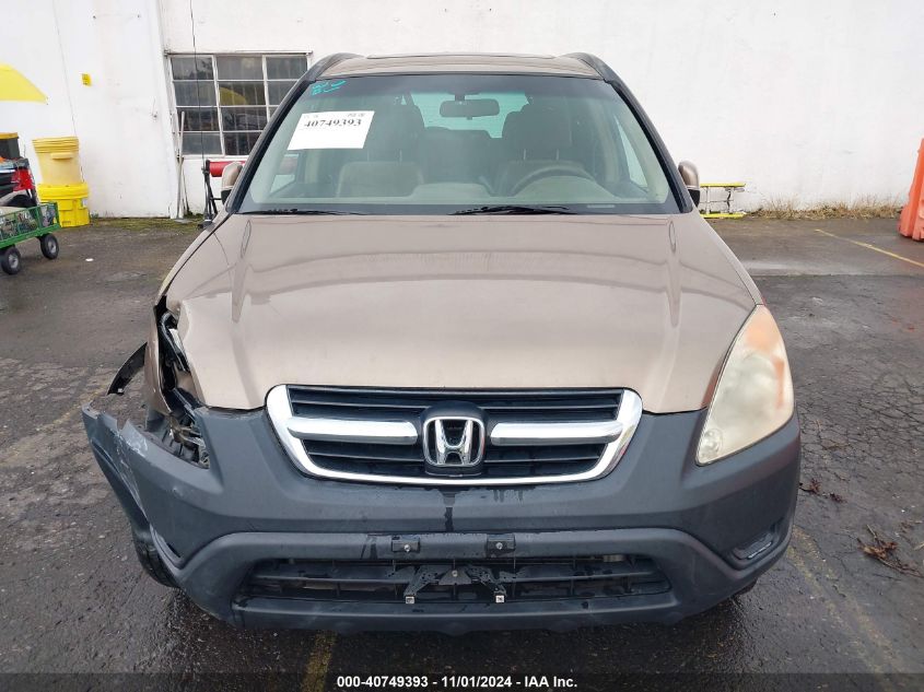 2003 Honda Cr-V Ex VIN: SHSRD78853U100494 Lot: 40749393