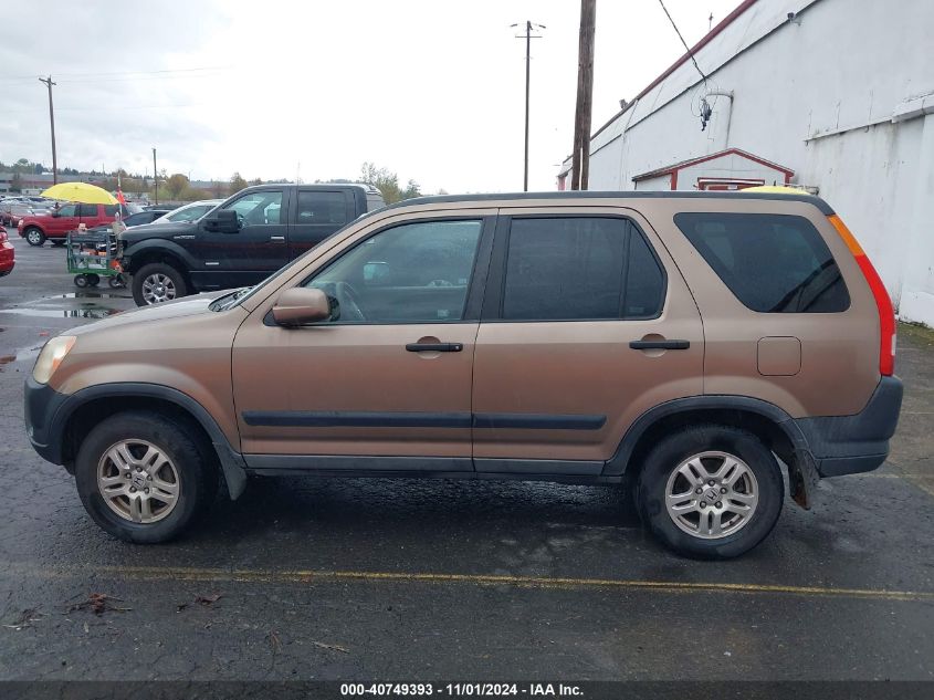 2003 Honda Cr-V Ex VIN: SHSRD78853U100494 Lot: 40749393