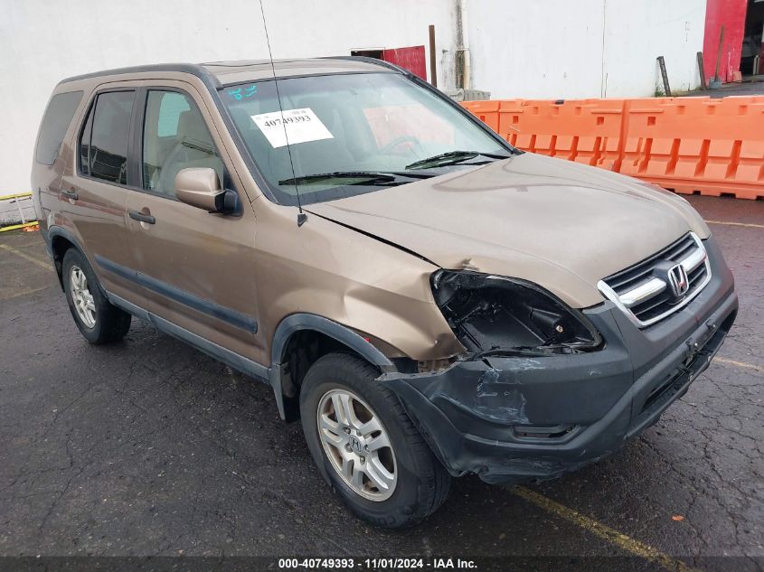 2003 Honda Cr-V Ex VIN: SHSRD78853U100494 Lot: 40749393