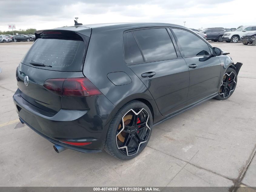 2017 VOLKSWAGEN GOLF GTI AUTOBAHN 4-DOOR/S 4-DOOR/SE 4-DOOR/SPORT 4-DOOR - 3VW547AU0HM010893