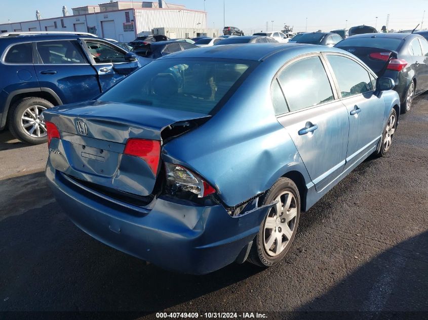 2008 Honda Civic Lx VIN: 2HGFA16508H522975 Lot: 40749409