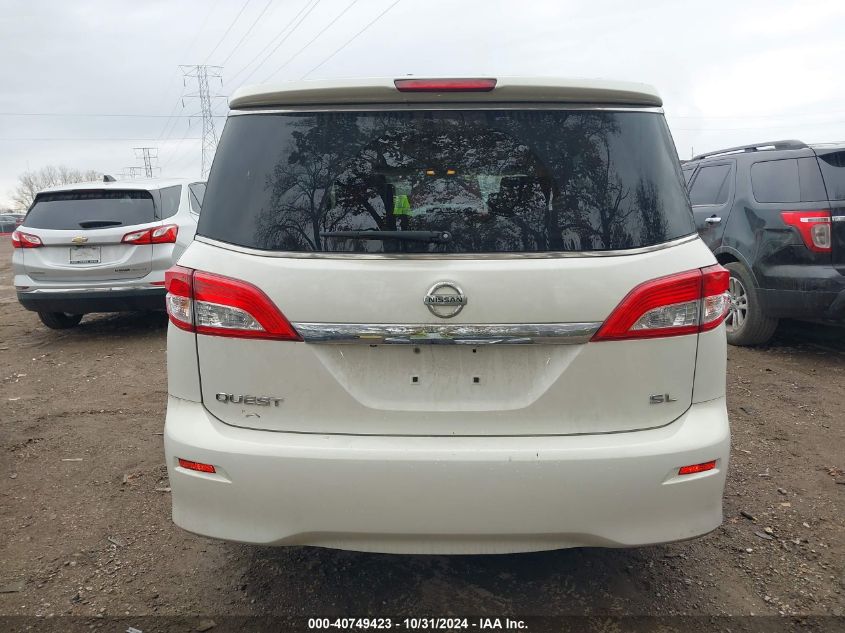 2014 Nissan Quest Sl VIN: JN8AE2KP6E9105483 Lot: 40749423