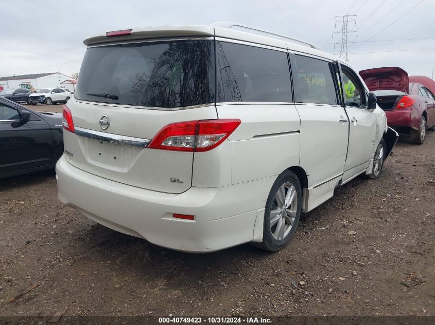 2014 Nissan Quest Sl VIN: JN8AE2KP6E9105483 Lot: 40749423