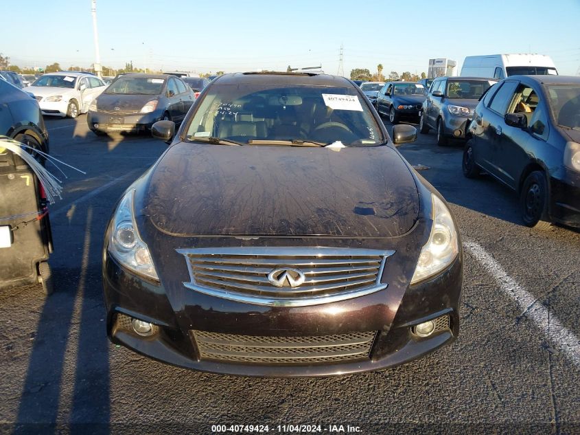 2013 Infiniti G37X VIN: JN1CV6AR2DM354327 Lot: 40749424