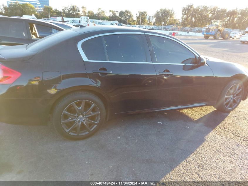 2013 Infiniti G37X VIN: JN1CV6AR2DM354327 Lot: 40749424