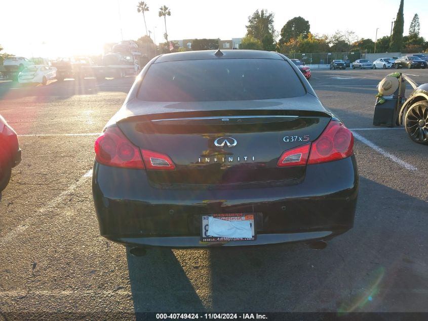 2013 Infiniti G37X VIN: JN1CV6AR2DM354327 Lot: 40749424