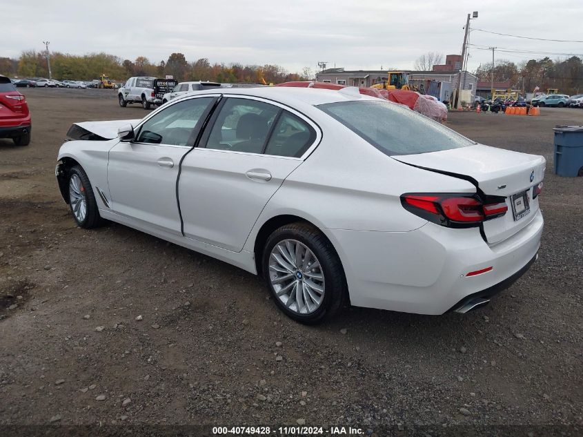 VIN WBA73BJ0XMWX12614 2021 BMW 5 Series, 540I Xdrive no.3