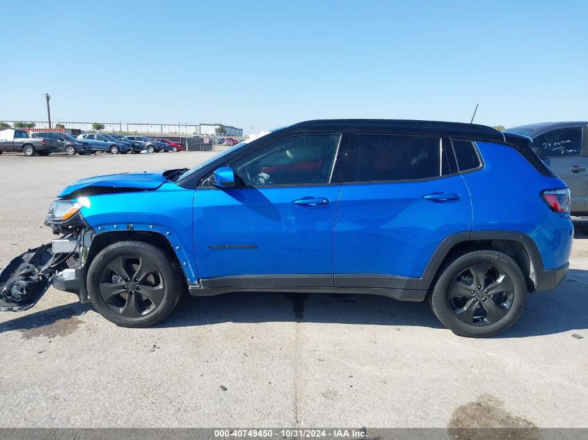 2021 Jeep Compass Altitude Fwd VIN: 3C4NJCBB9MT508270 Lot: 40749450