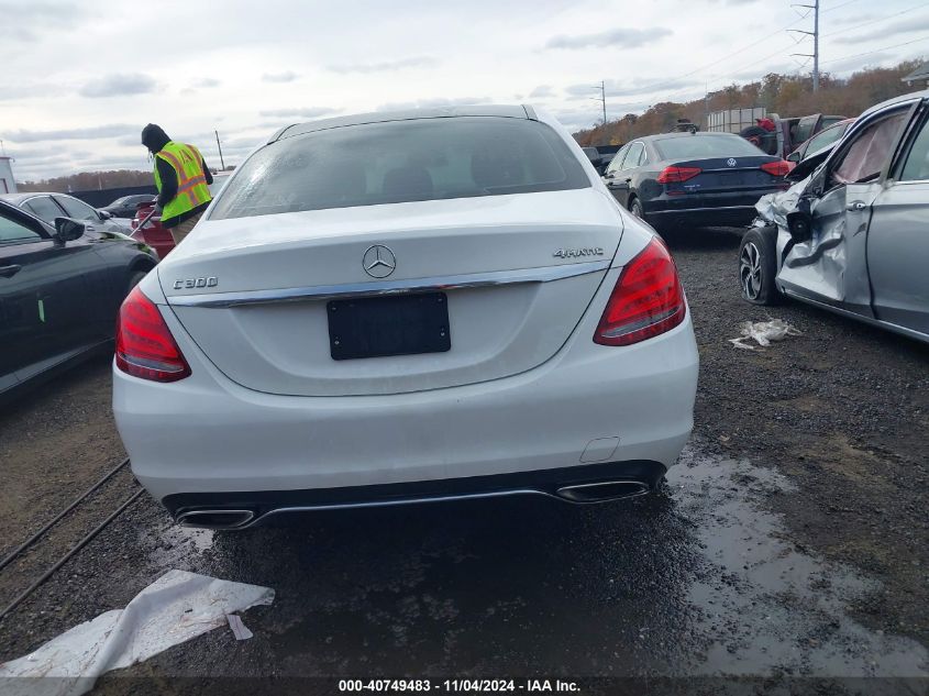 2015 Mercedes-Benz C 300 4Matic/Luxury 4Matic/Sport 4Matic VIN: 55SWF4KB1FU009426 Lot: 40749483