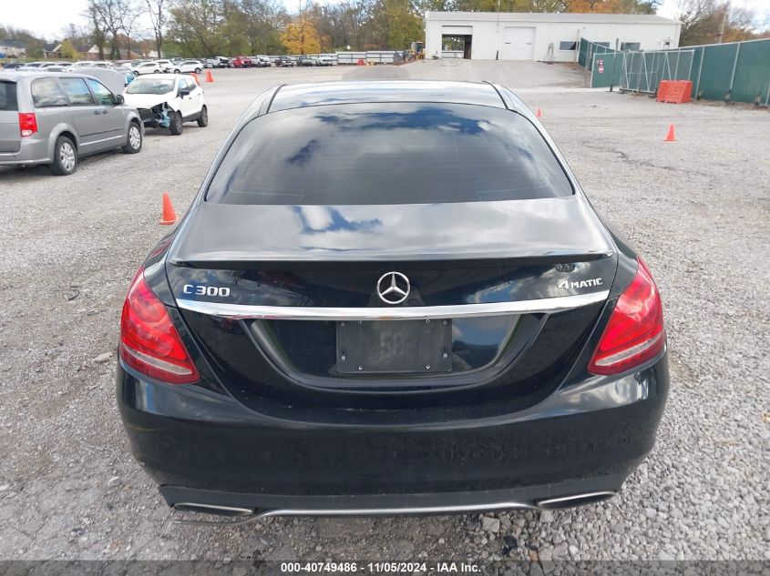 2016 Mercedes-Benz C 300 4Matic/Luxury 4Matic/Sport 4Matic VIN: 55SWF4KBXGU137732 Lot: 40749486