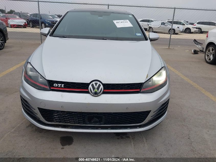 2015 Volkswagen Golf Gti Autobahn VIN: 3VW4T7AU9FM067752 Lot: 40749521