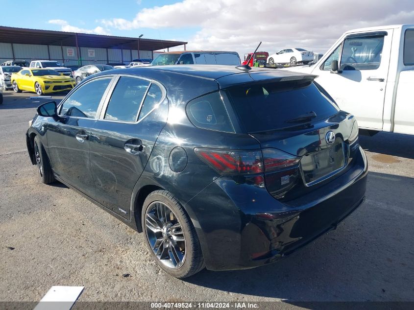 2012 Lexus Ct 200H Premium VIN: JTHKD5BH5C2075961 Lot: 40749524