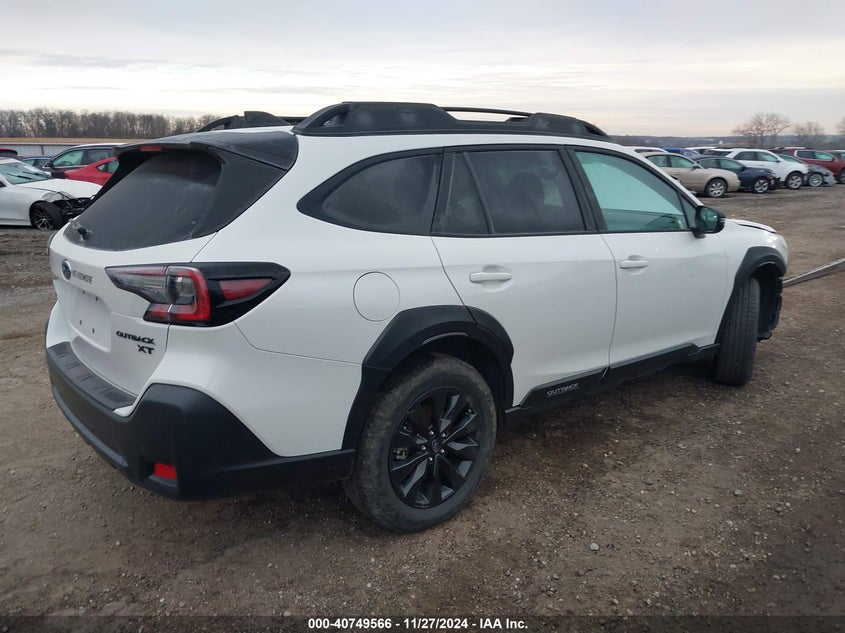 Vin: 4s4btgld6r3166859, lot: 41238996, subaru outback onyx edition xt 20244