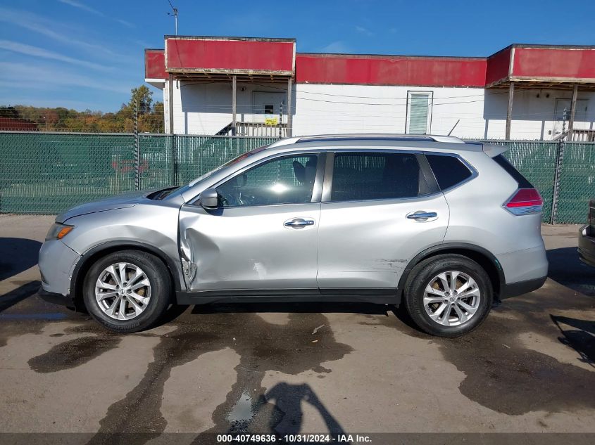 2015 Nissan Rogue Sv VIN: KNMAT2MV4FP520490 Lot: 40749636