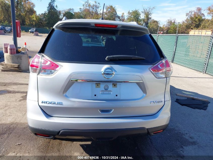 2015 Nissan Rogue Sv VIN: KNMAT2MV4FP520490 Lot: 40749636