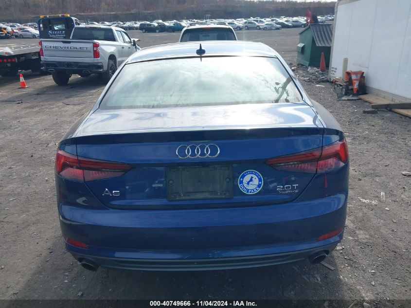 2018 Audi A5 2.0T Premium VIN: WAUTNAF51JA039812 Lot: 40749666