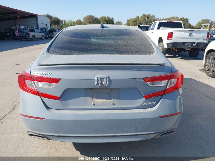 2021 Honda Accord Sport VIN: 1HGCV1F39MA093690 Lot: 40749697