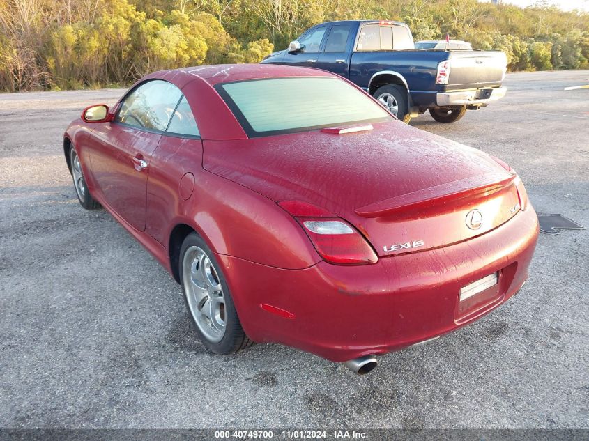 2006 Lexus Sc 430 VIN: JTHFN48YX69008638 Lot: 40749700