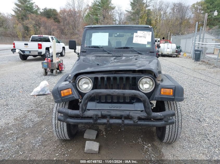 2000 Jeep Wrangler Se VIN: 1J4FA29P7YP704843 Lot: 40749752