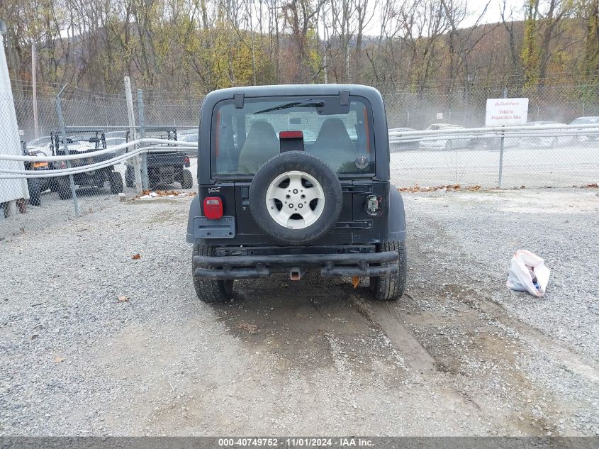 2000 Jeep Wrangler Se VIN: 1J4FA29P7YP704843 Lot: 40749752