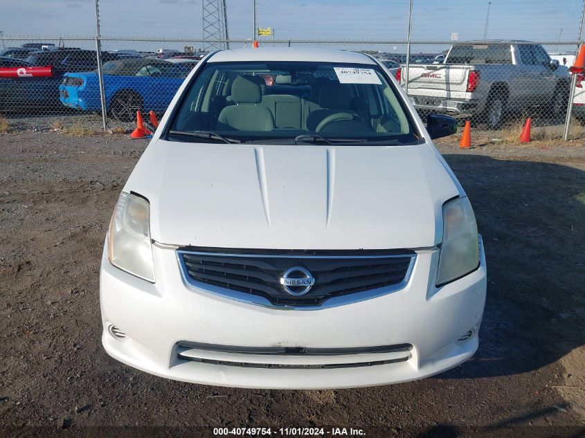 2012 Nissan Sentra 2.0 S VIN: 3N1AB6AP1CL655369 Lot: 40749754