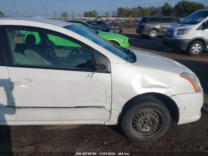 2012 Nissan Sentra 2.0 S VIN: 3N1AB6AP1CL655369 Lot: 40749754