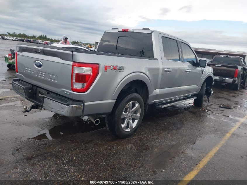 2022 Ford F-150 Lariat VIN: 1FTFW1E82NKD94982 Lot: 40749760