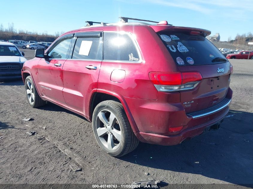 2014 Jeep Grand Cherokee Overland VIN: 1C4RJFCG1EC194172 Lot: 40749763