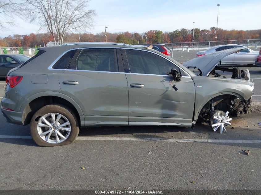 2023 Audi Q3 Premium 45 Tfsi S Line Quattro Tiptronic VIN: WA1DECF36P1023075 Lot: 40749772