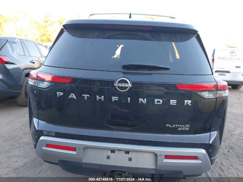 2022 Nissan Pathfinder Platinum 4Wd VIN: 5N1DR3DK7NC204641 Lot: 40749816