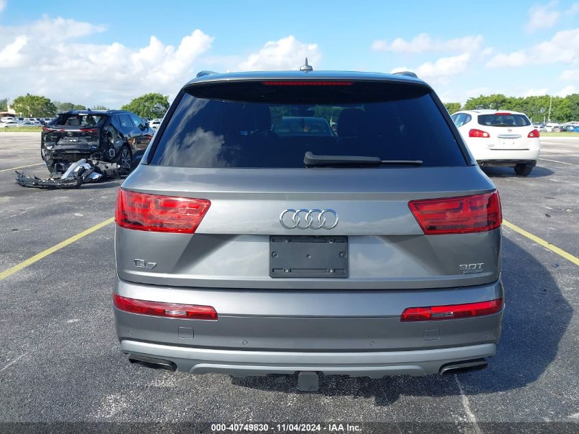 2018 Audi Q7 3.0T Premium VIN: WA1VAAF72JD006786 Lot: 40749830