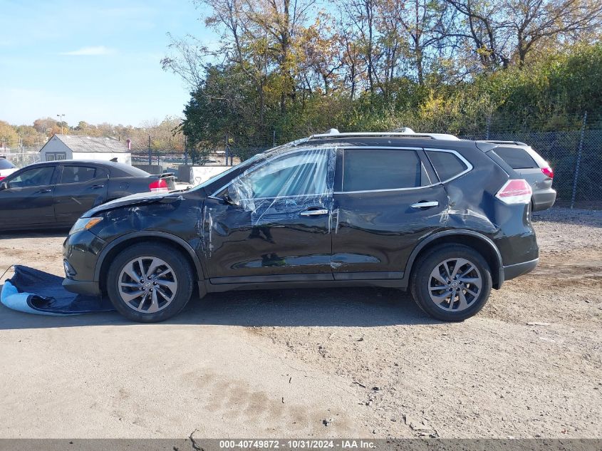 2016 Nissan Rogue Sl VIN: 5N1AT2MV2GC863190 Lot: 40749872