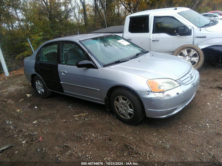 2002 Honda Civic Lx VIN: 1HGES16532L030038 Lot: 40749876