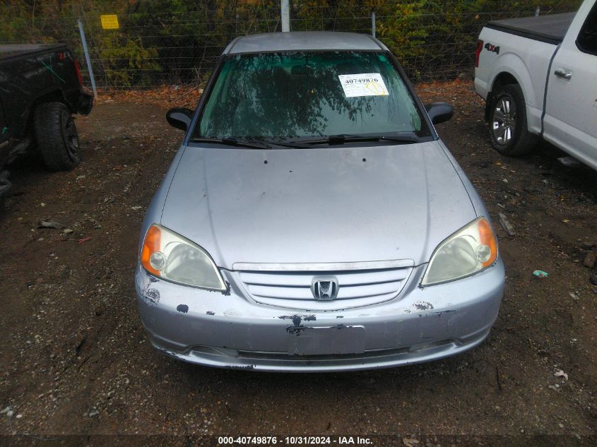 2002 Honda Civic Lx VIN: 1HGES16532L030038 Lot: 40749876