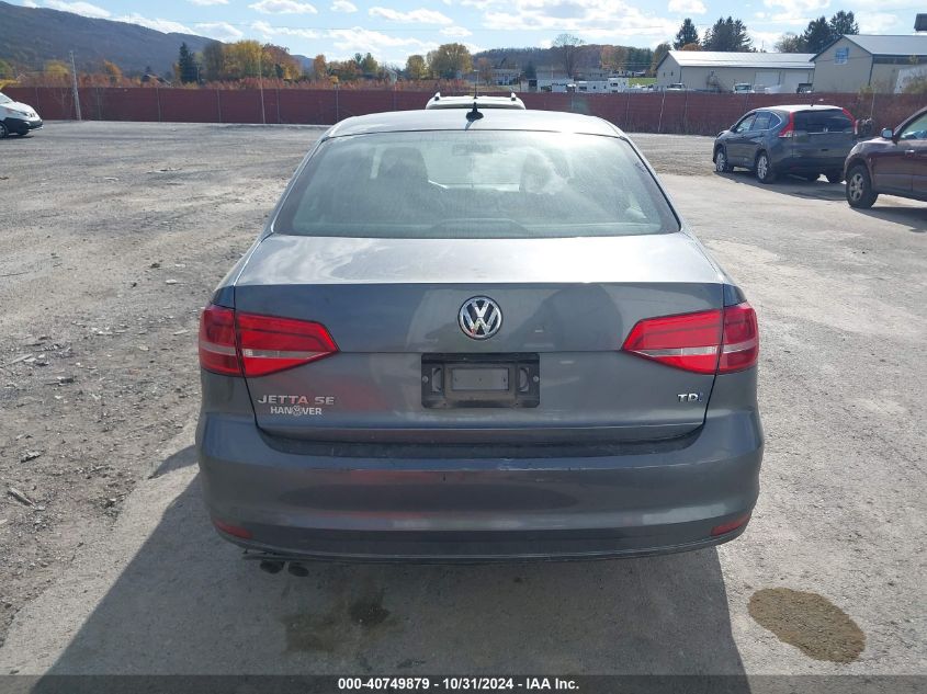 2015 Volkswagen Jetta 2.0L Tdi Se VIN: 3VW3A7AJ8FM419033 Lot: 40749879