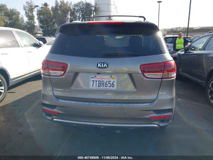 2016 Kia Sorento 3.3L Sxl VIN: 5XYPK4A50GG128236 Lot: 40749889