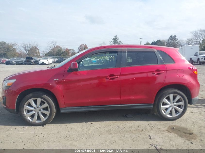 2014 Mitsubishi Outlander Sport Es VIN: 4A4AR3AU8EE011845 Lot: 40749904