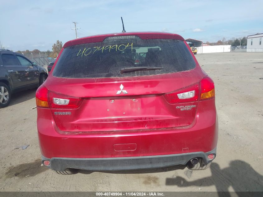 2014 Mitsubishi Outlander Sport Es VIN: 4A4AR3AU8EE011845 Lot: 40749904