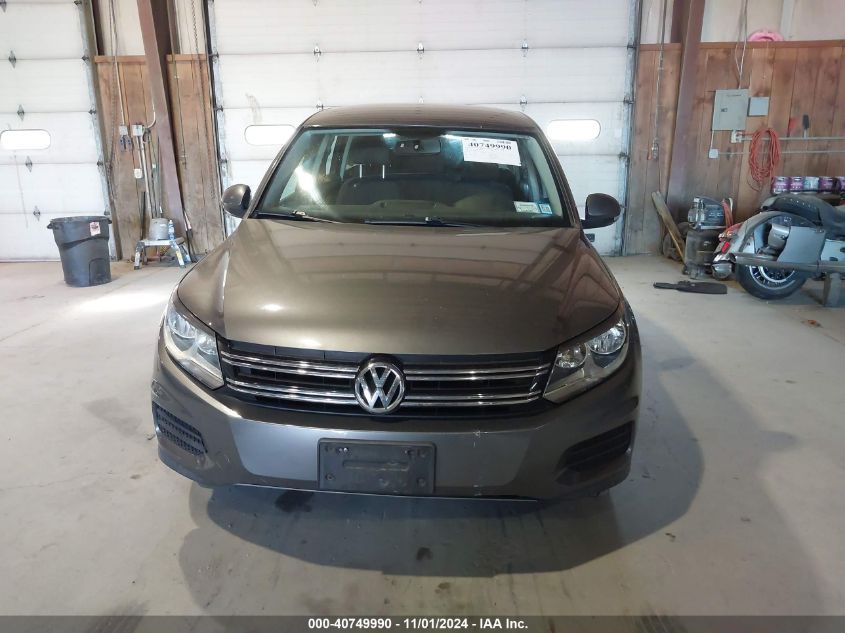 2012 Volkswagen Tiguan S VIN: WVGAV7AX5CW003015 Lot: 40749990