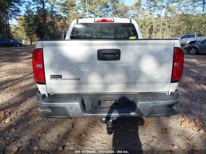 2021 Chevrolet Colorado 2Wd Short Box Wt VIN: 1GCGSBEA1M1114840 Lot: 40750045