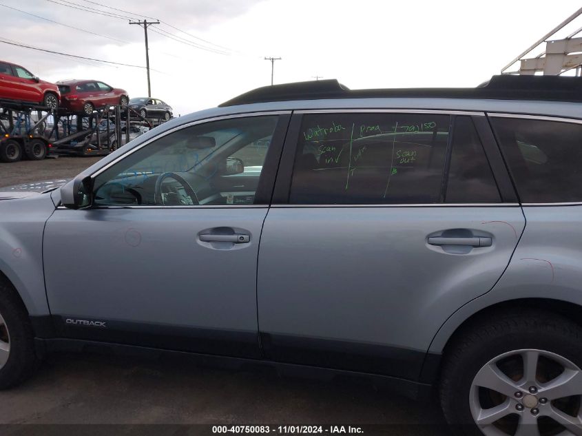 2014 Subaru Outback 2.5I Premium VIN: 4S4BRBCC6E3265345 Lot: 40750083