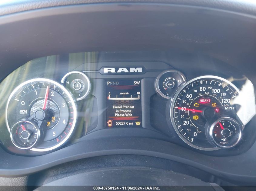 2024 Ram 2500 Big Horn 4X4 6'4 Box VIN: 3C6UR5DL4RG101325 Lot: 40750124