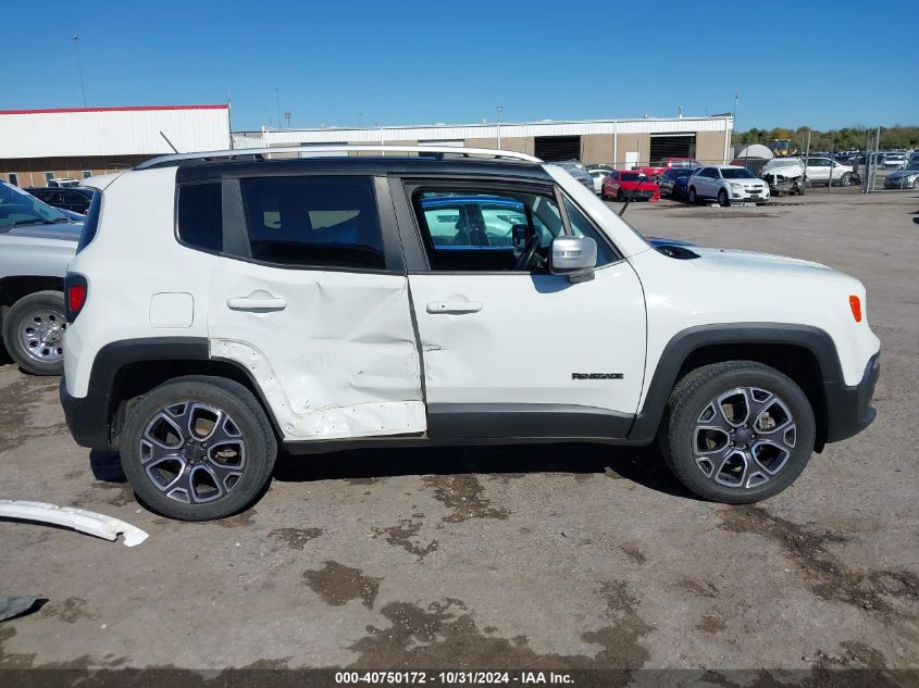 2017 Jeep Renegade Limited 4X4 VIN: ZACCJBDB1HPF31683 Lot: 40750172